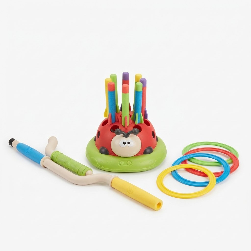 3-in-1 Active Play Set – Stomp Rocket, Ring Toss & Skip
