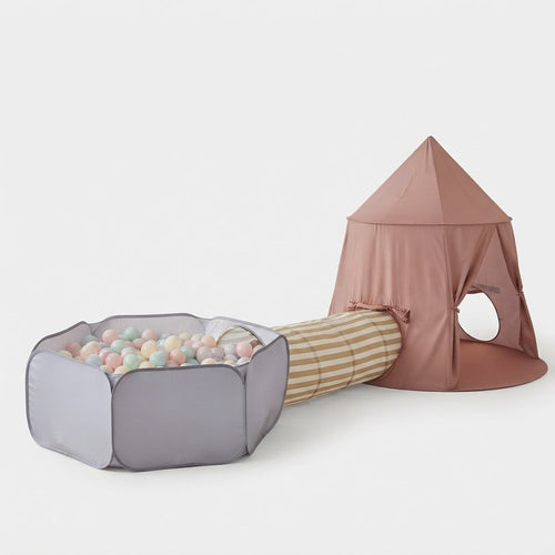 3-Piece Pop-Up Play Set – Tent, Tunnel & Ball Pit