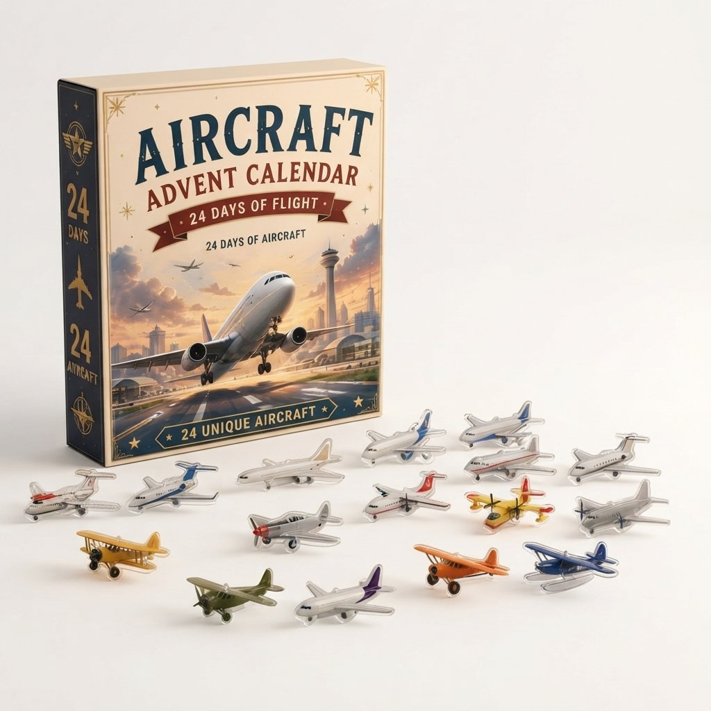 Aircraft Advent Calendar with 24 Collectable Plane Models