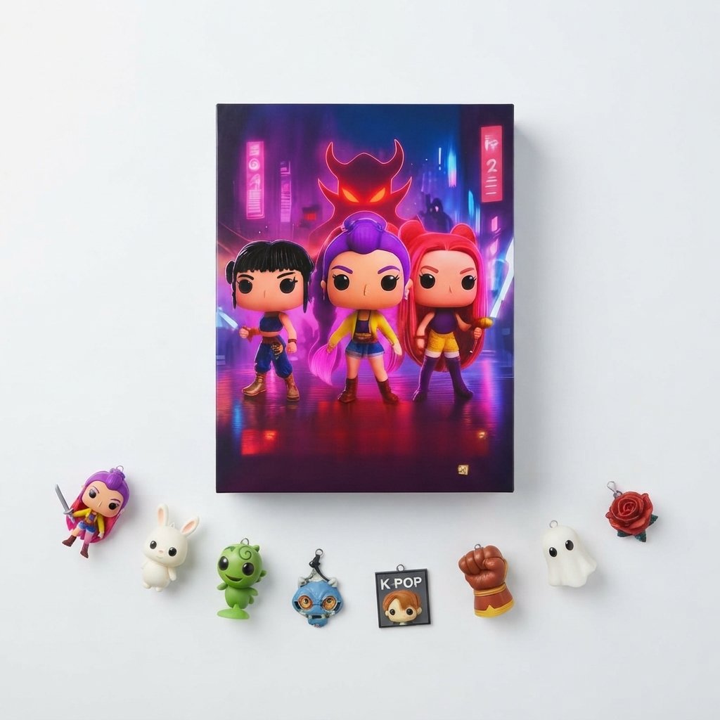 Anime K-Pop Advent Calendar with 24 Mini Figures