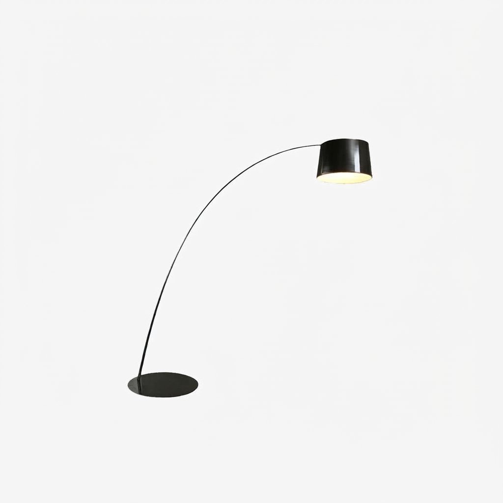 Arc Floor Lamp in Metal, Black, White, Red or Blue
