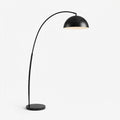 Arc Floor Lamp with Metal Shade, Matte Black