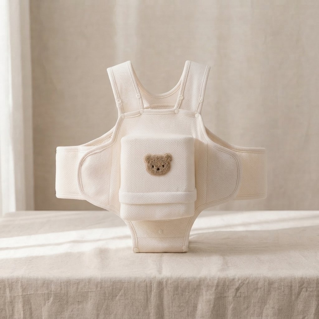 Baby Anti-Roll Sleep Positioner with Bear Detail