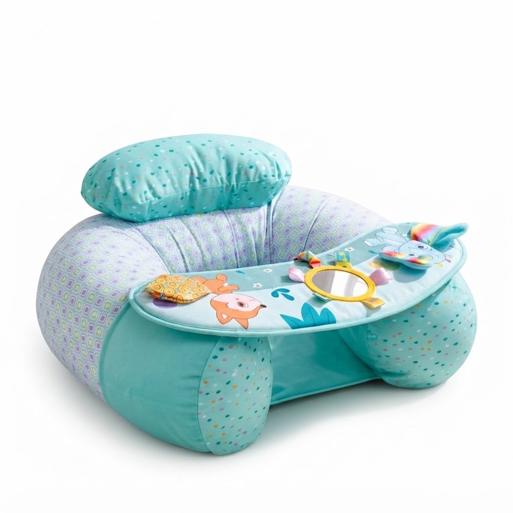 Baby Inflatable Sitting Support Sofa with Play Tray