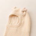 Baby Knit Balaclava Hat and Snood Set with Bear Ears
