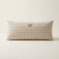 Baby Pillow with Gingham Bear Patch, Cotton
