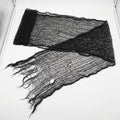 Black Gothic Mesh Creepy Cloth Halloween Fabric Decoration – Flexible, Reusable and Easy to Hang