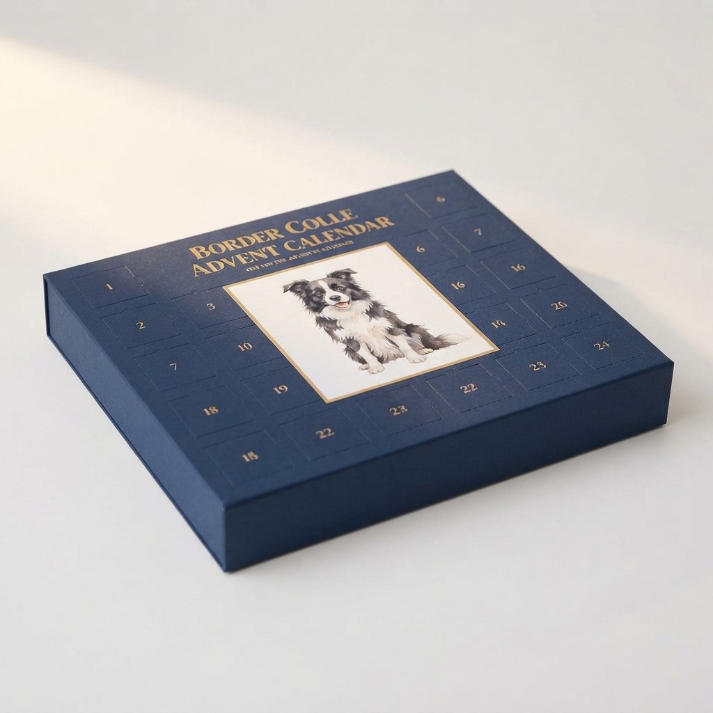 Border Collie Advent Calendar with 24 Figurines