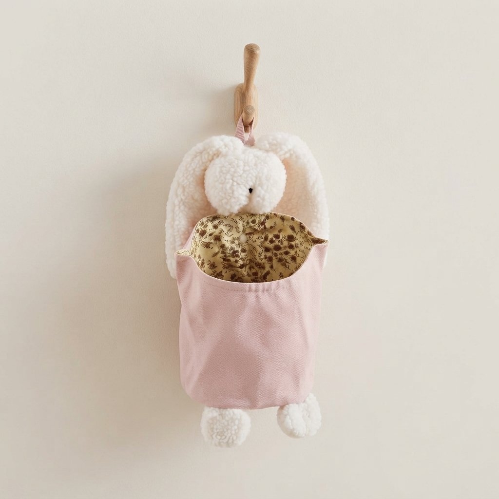 Bunny Crib Storage Caddy with Pocket – Nursery Organiser