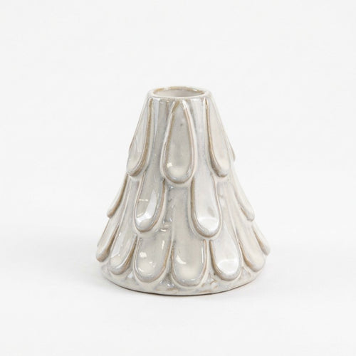 Ceramic Christmas Tree Candle Holder, 8.5 cm