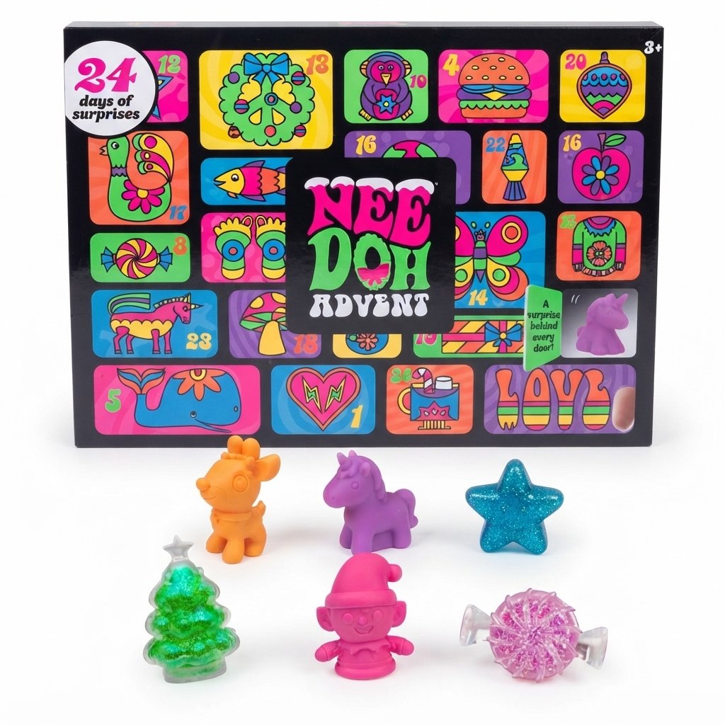 Christmas Advent Calendar with 24 Squishy Sensory Toys