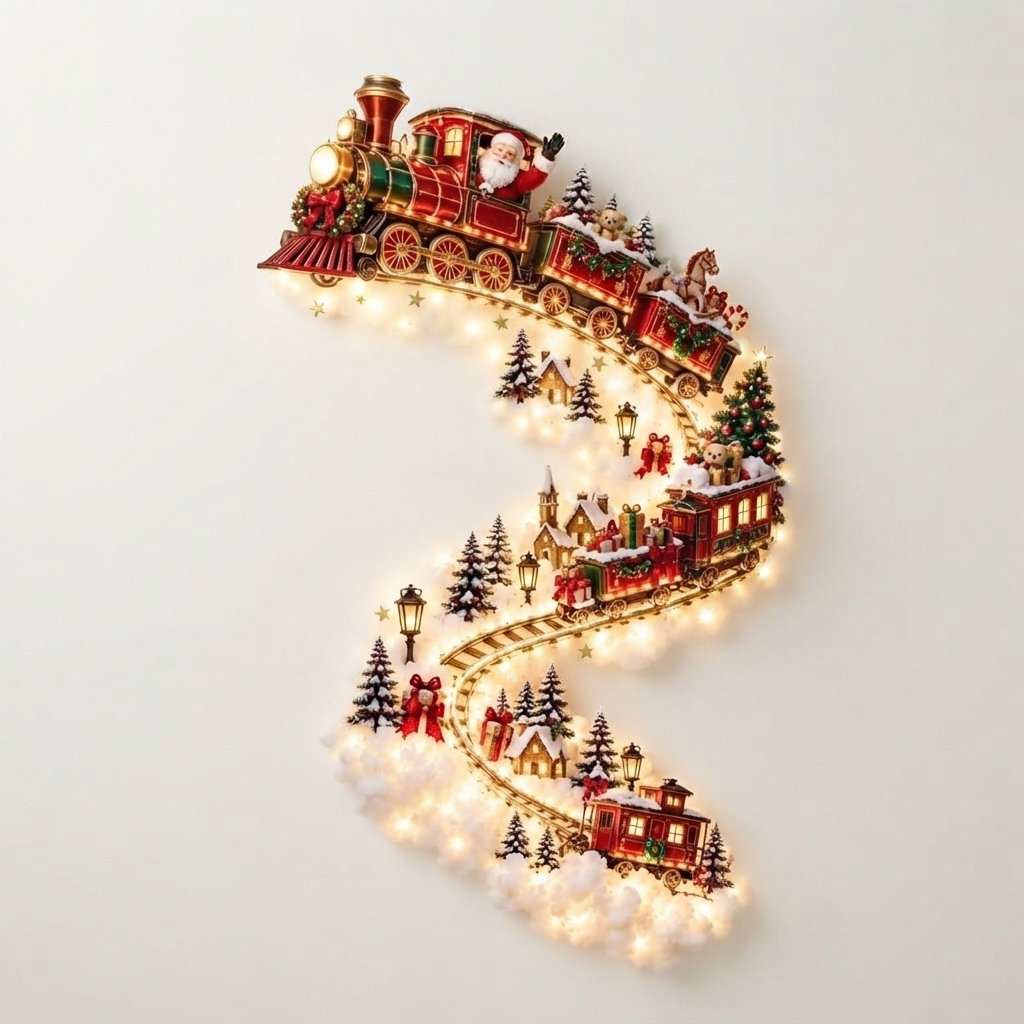Christmas Magic Trail LED Wall Decoration Scene
