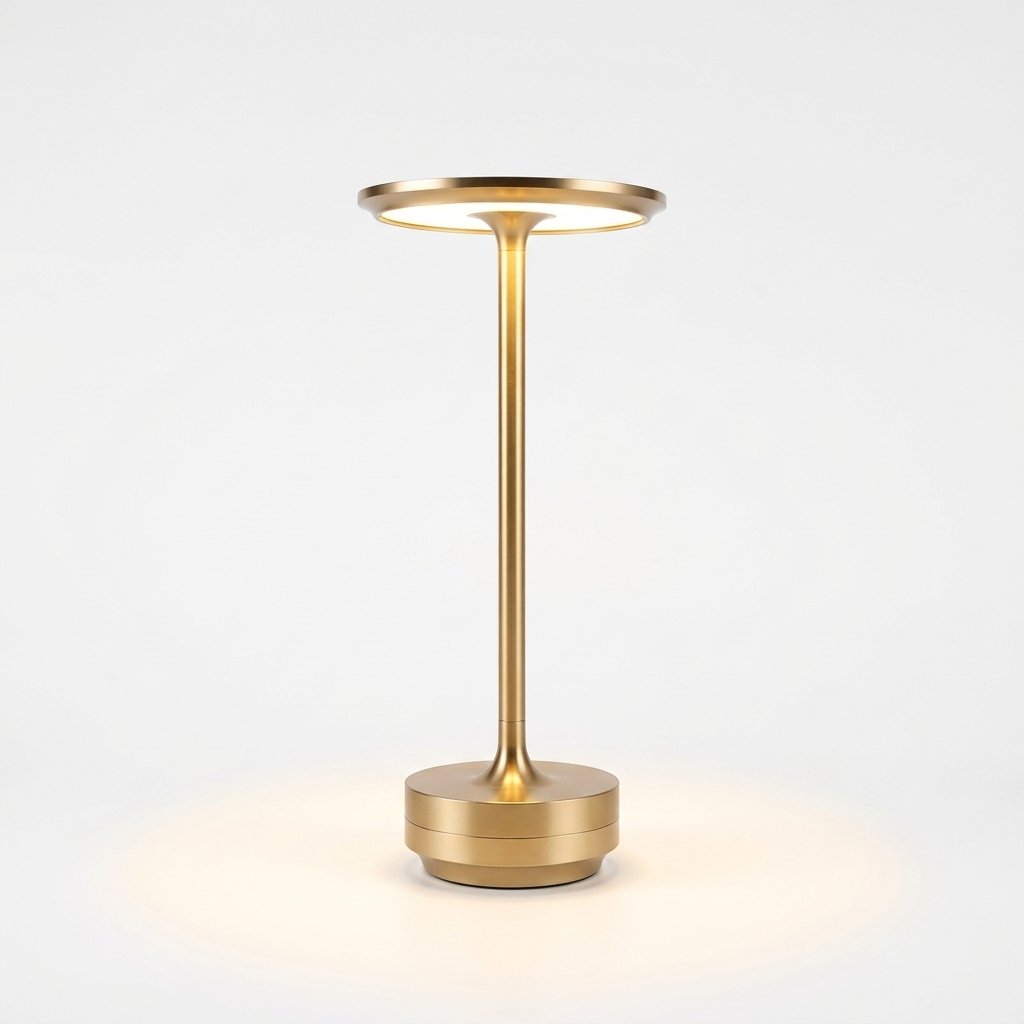 Cordless Touch Lamp with Warm LED Glow, Dimmable