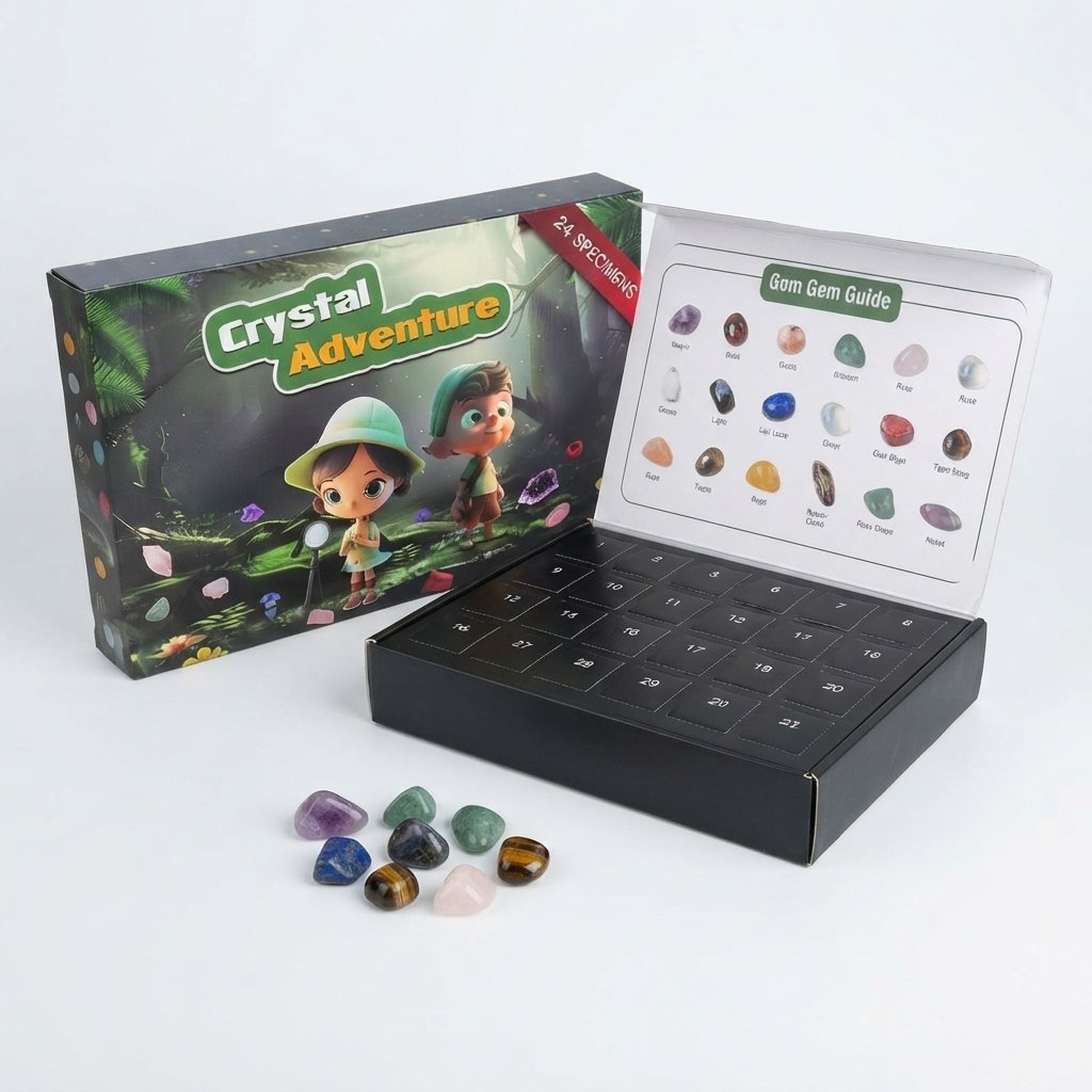Crystal Advent Calendar – 24 Polished Gemstone Specimens