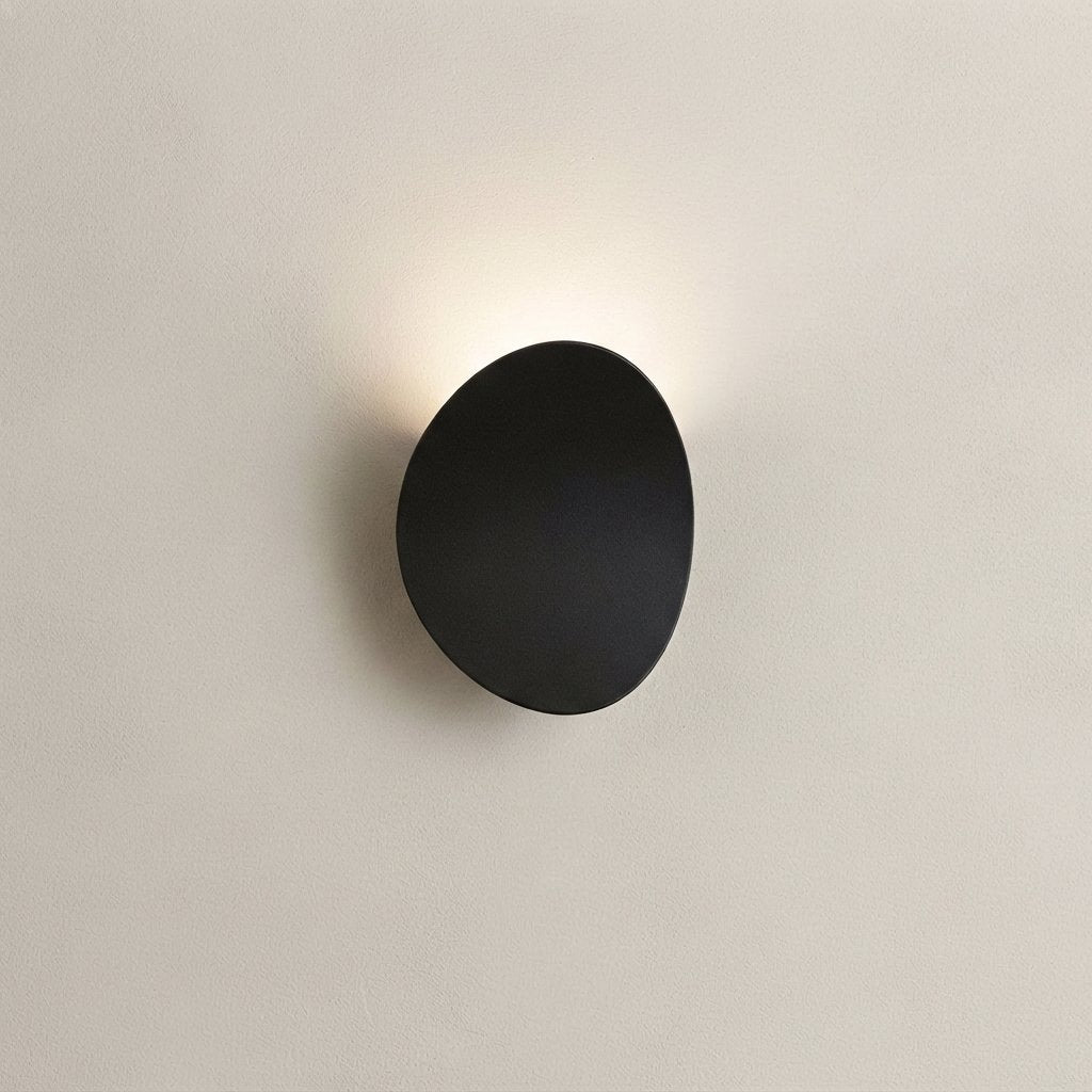 Curved LED Wall Light with 3 Colour Temperatures, Black