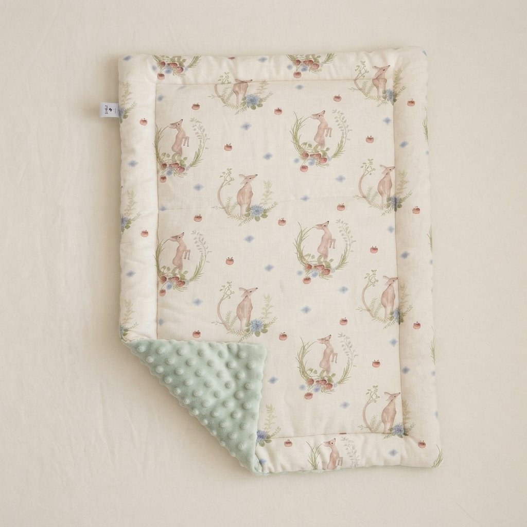 Cushioned Linen Baby Changing Mat – Portable & Washable