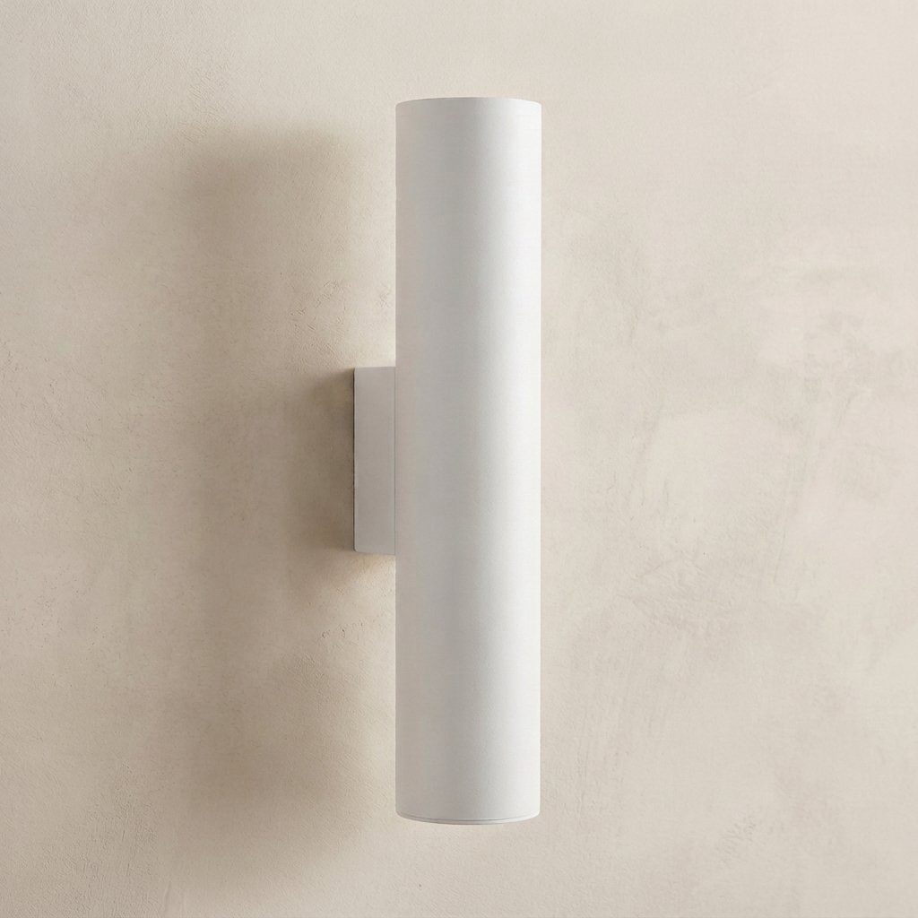 Cylindrical Up-Down LED Wall Light, Hardwired Indoor Sconce
