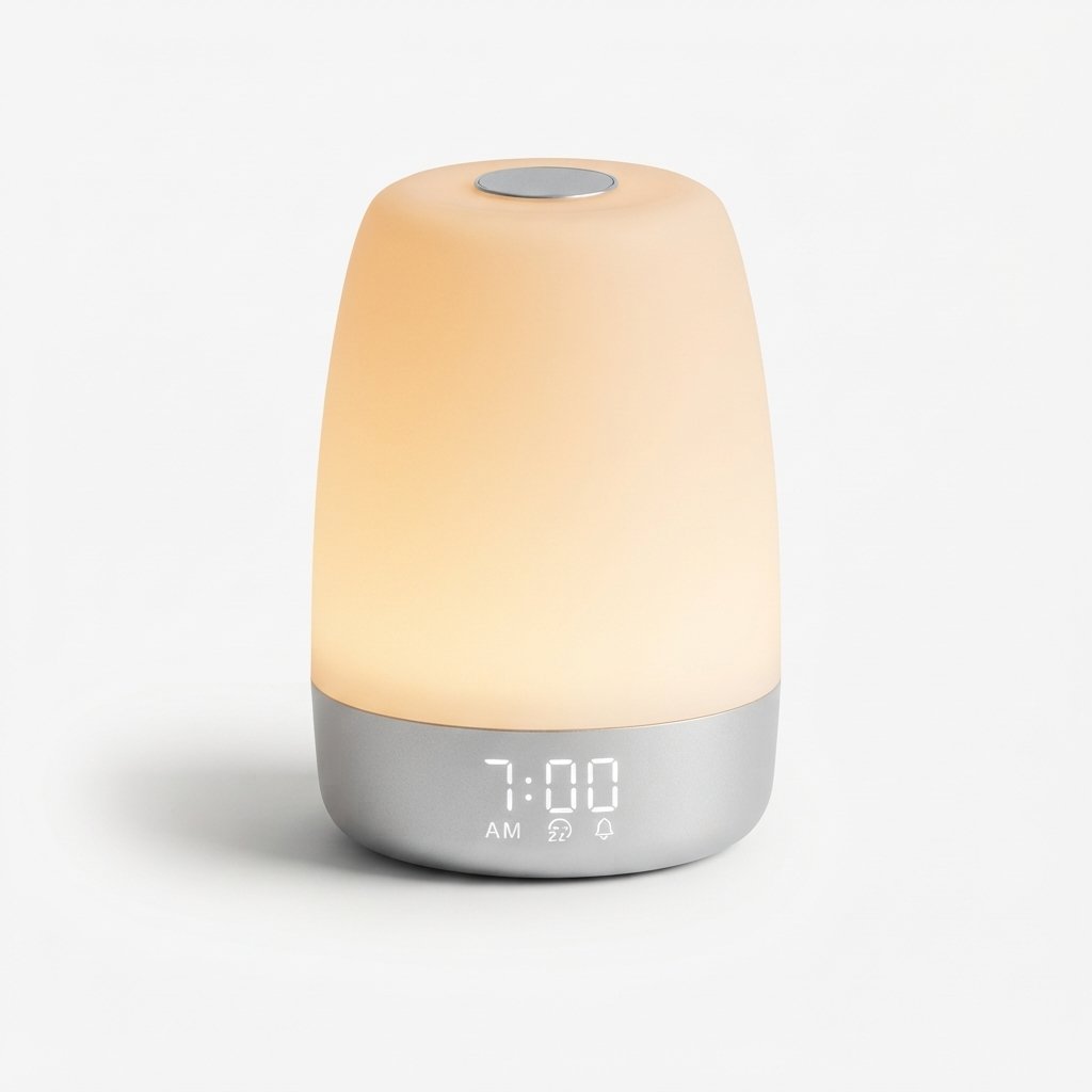 Dimmable Wake-Up Light Alarm Lamp with Nature Sounds