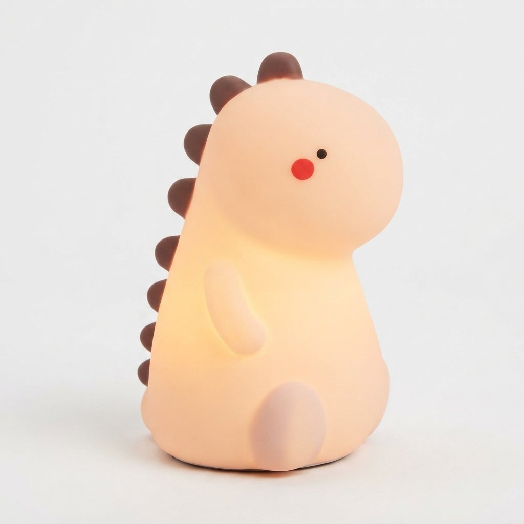 Dinosaur Silicone LED Night Light for Kids, 7 Colours