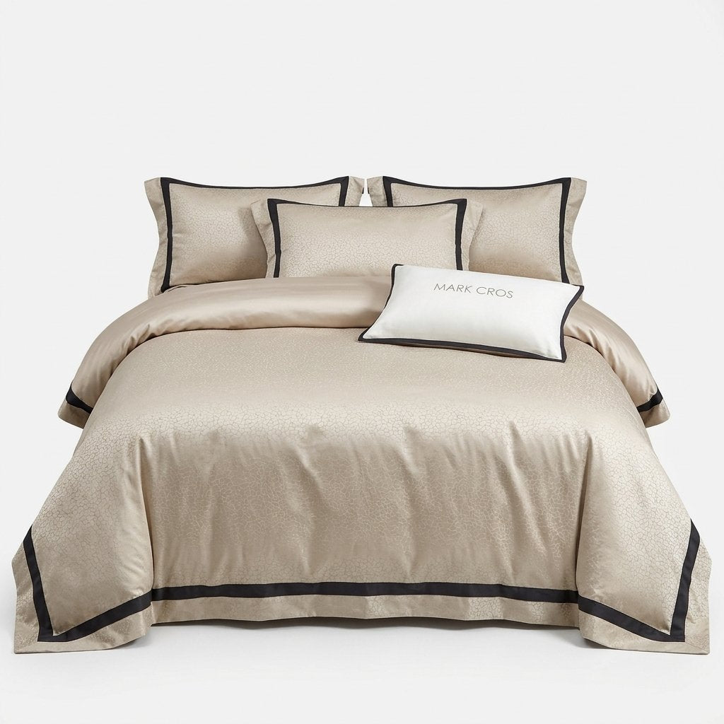 Egyptian Cotton Duvet Cover – Jacquard Weave, Double & King