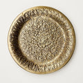 Embossed Aluminium Tray with Floral Pattern, 30 cm