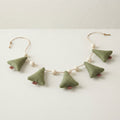 Felt Christmas Tree Garland with Snowball Beads