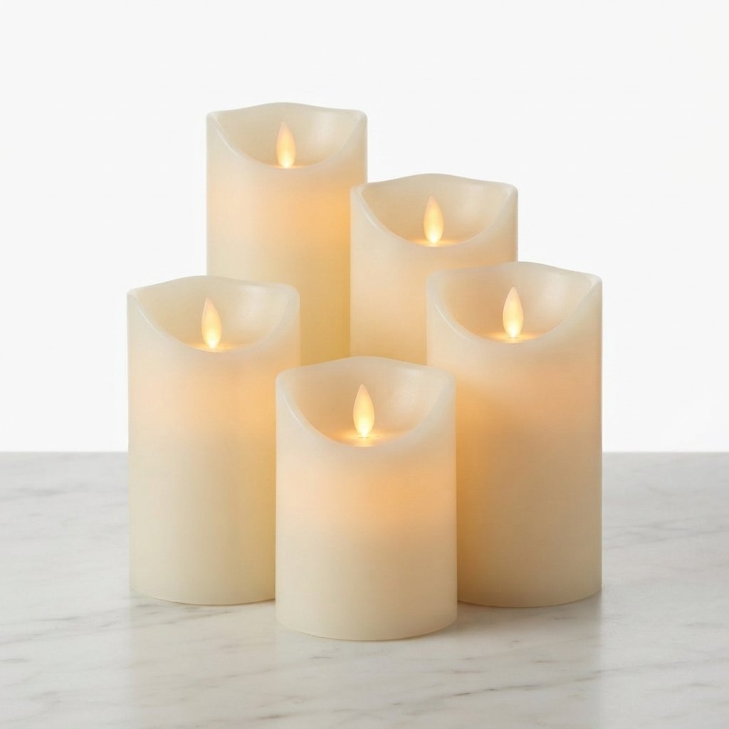 Flameless LED Candles with Flickering Glow