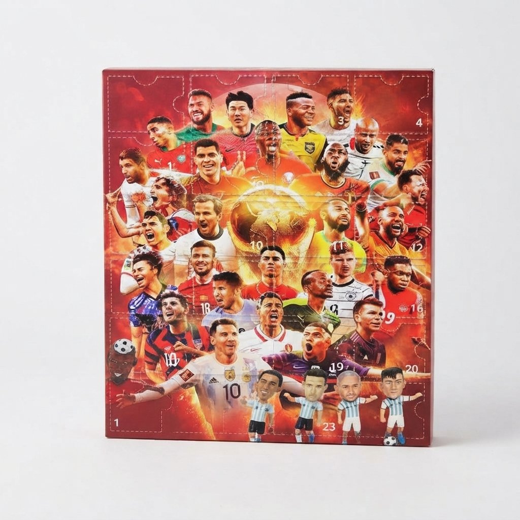 Football Advent Calendar with 24 Figurine Surprises