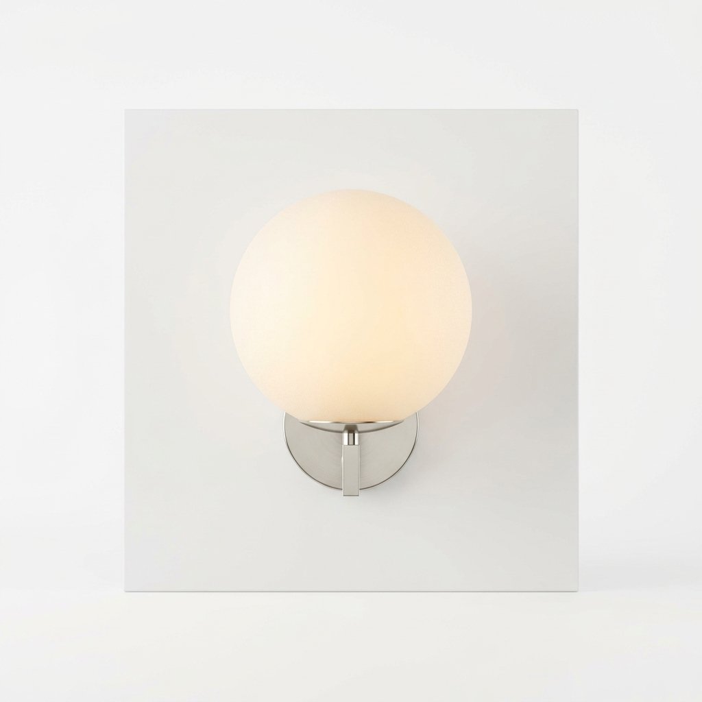 Frosted Glass Globe Wall Light, 3 Sizes
