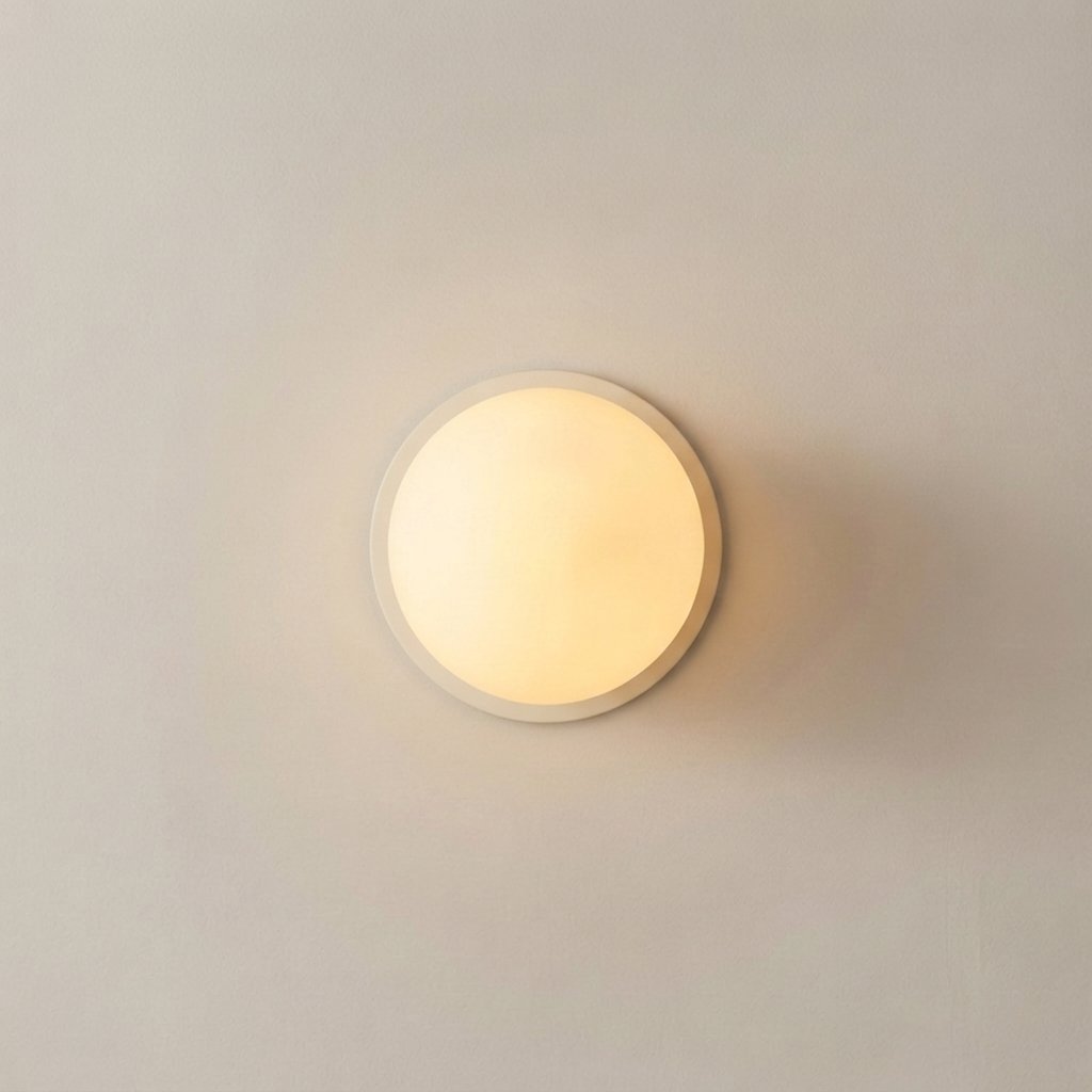 Frosted Glass Globe Wall Light, Warm White