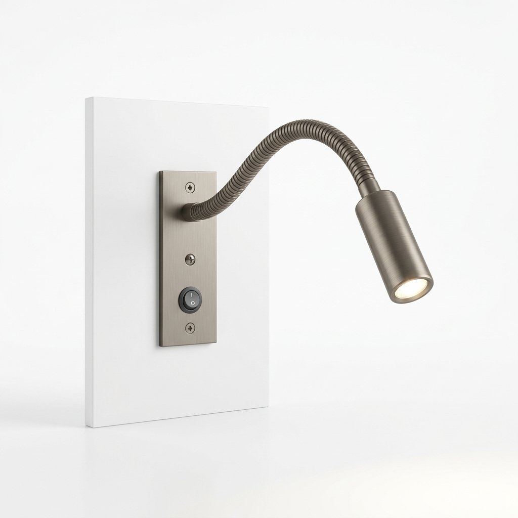 Gooseneck LED Wall Reading Lamp with Flexible Arm