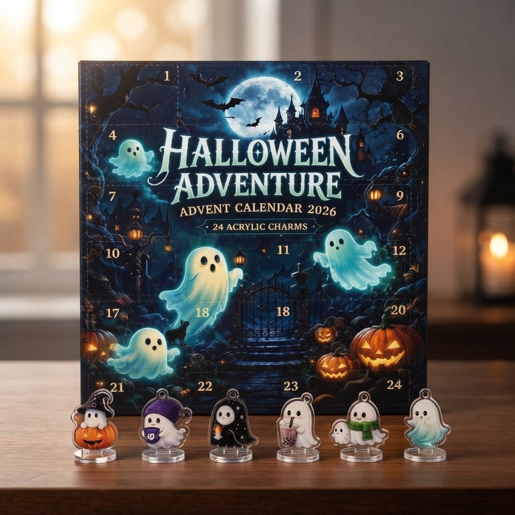 Halloween Advent Calendar 2026 with 24 Acrylic Charms
