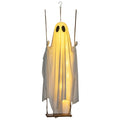 Halloween Glowing Ghost Swing Decoration with Remote Control and LED Lighting