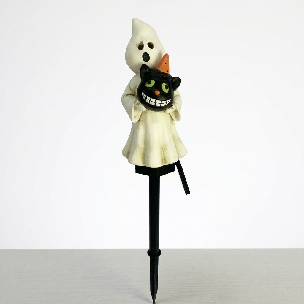 Halloween Solar Garden Stake Light – Resin Character Design with Auto On Glow