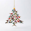 Hummingbird Christmas Tree Acrylic Ornament