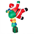 Inflatable Climbing Santa with LED Lights, 6ft