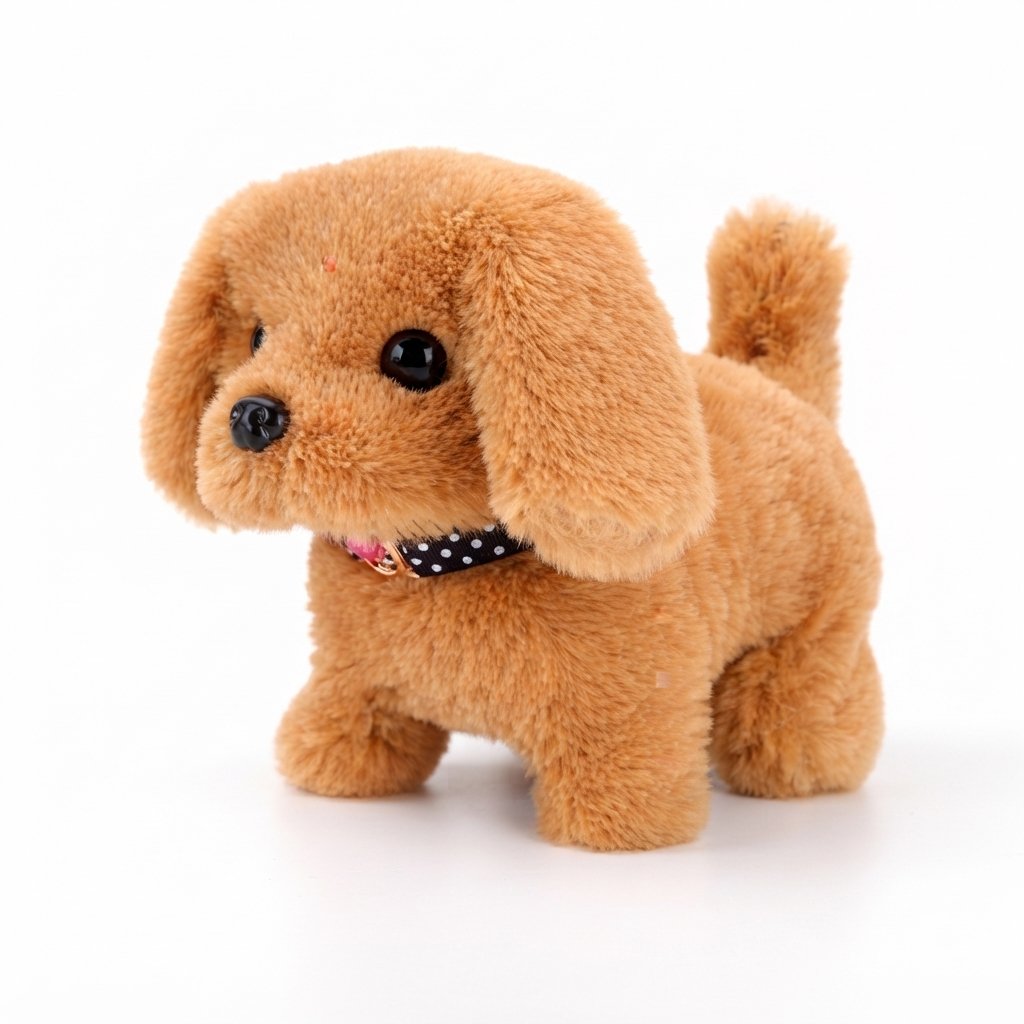 Interactive Walking Plush Puppy Toy with Barking Sound