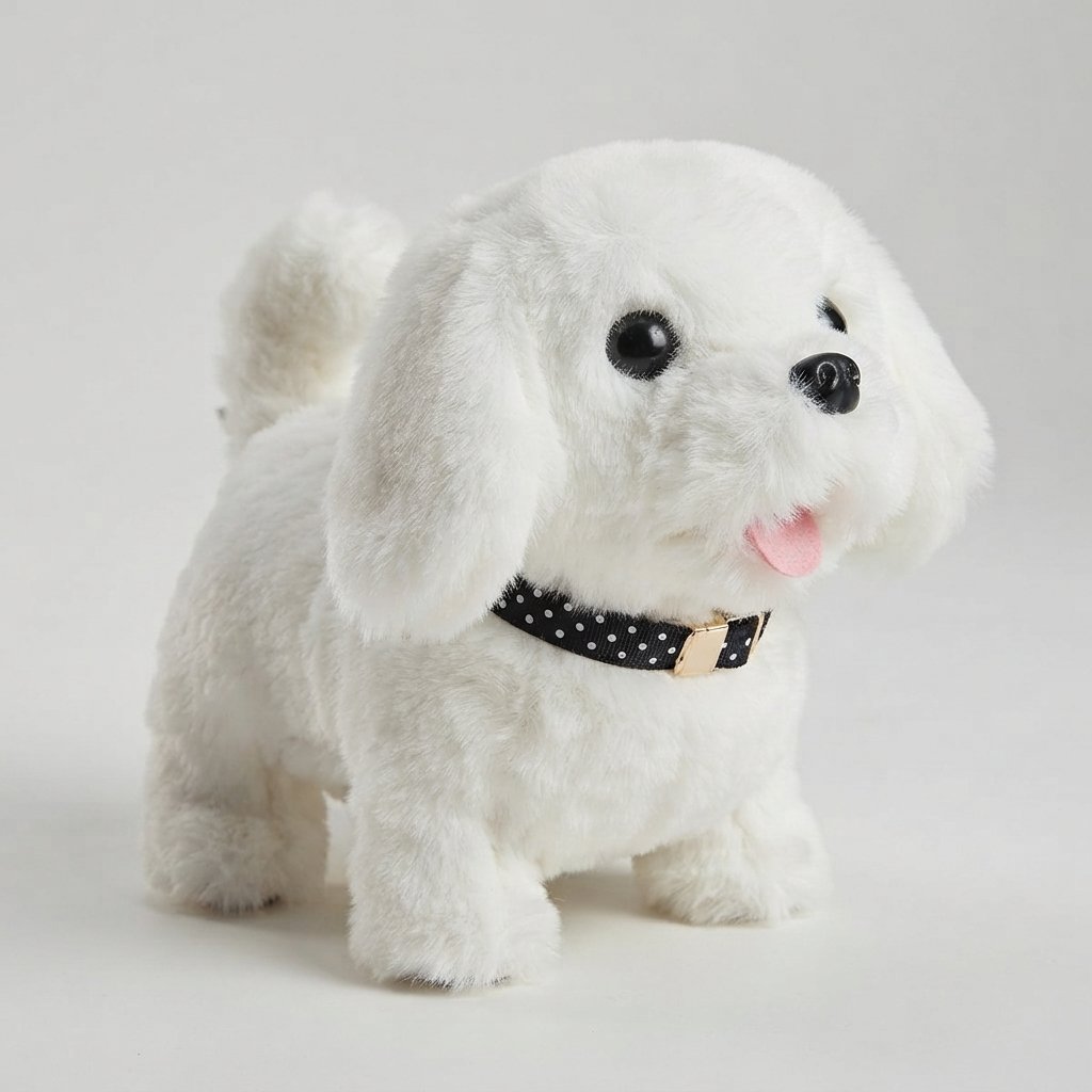 Interactive Walking Plush Robot Puppy Toy with Sounds