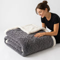 Jacquard Berber Fleece Blanket, Double-Thick & Soft