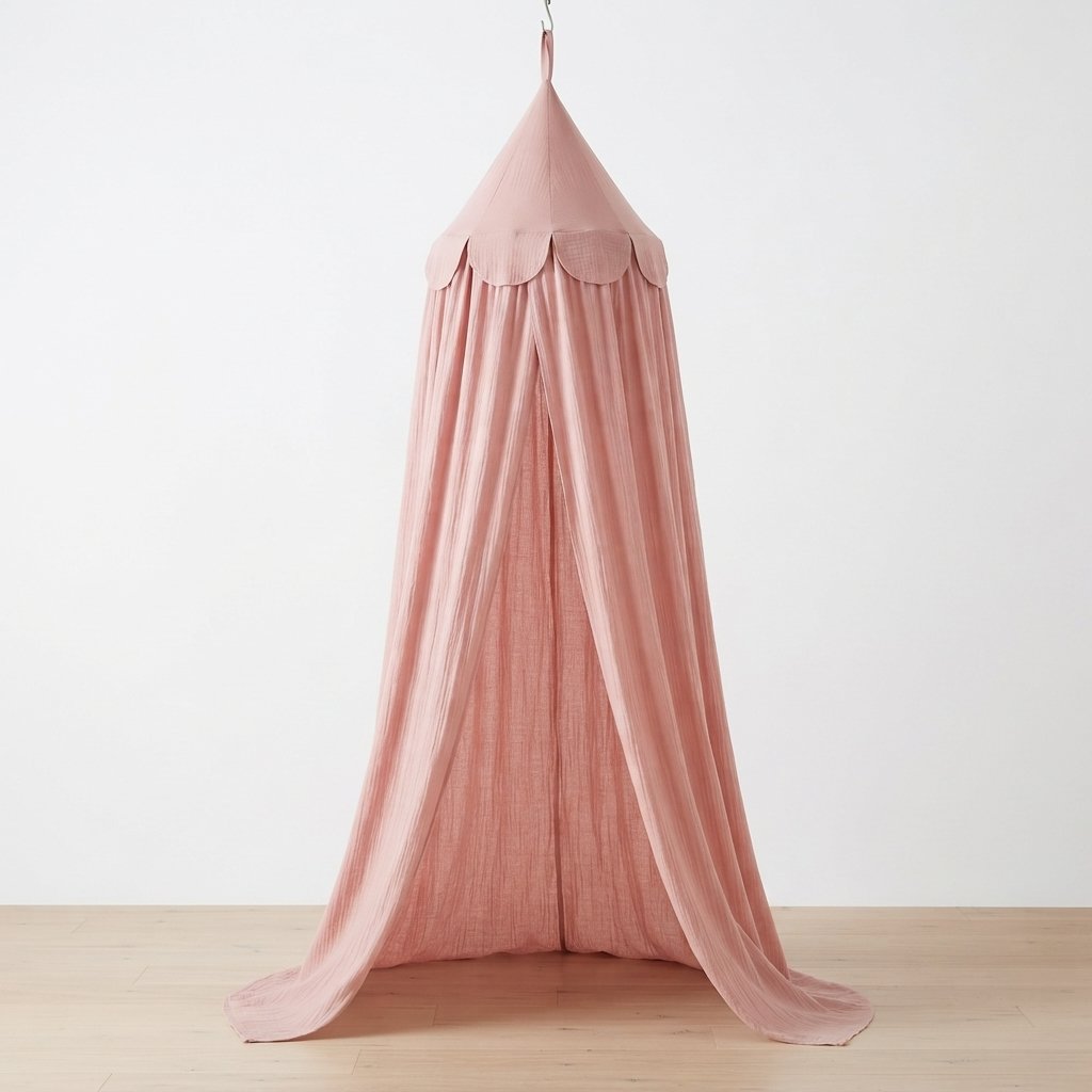 Kids Bed Canopy with Storage Hood – Rose
