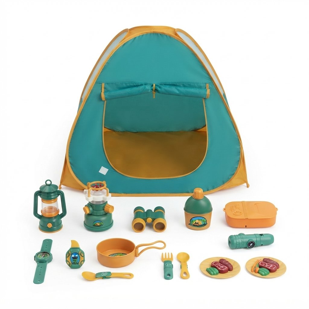Kids Camping Play Set with Tent and Accessories