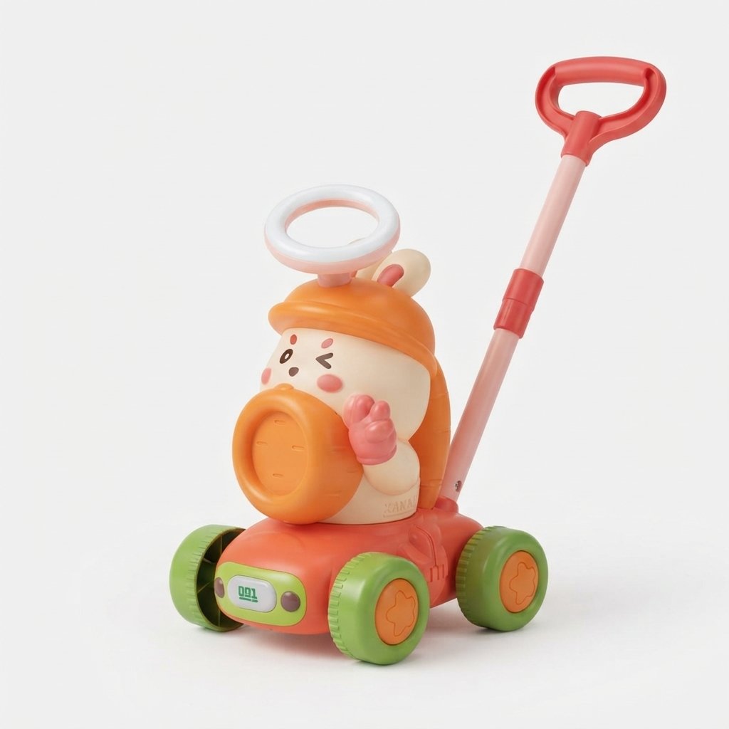 Kids Electric Bubble Push Toy with LED Lights