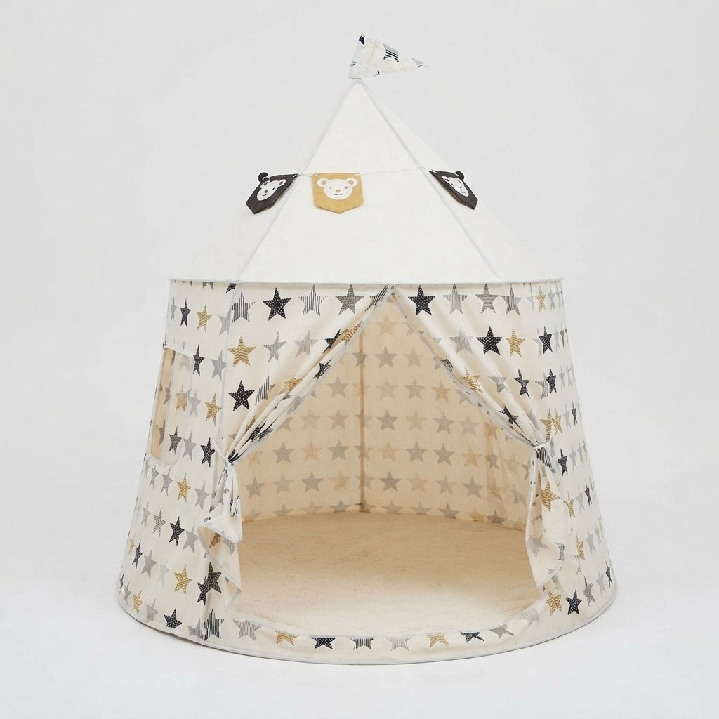 Kids Indoor Play Tent with Star Pattern