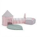 Kids Play Tent, Tunnel & Ball Pit Set with Leaf Play Mat
