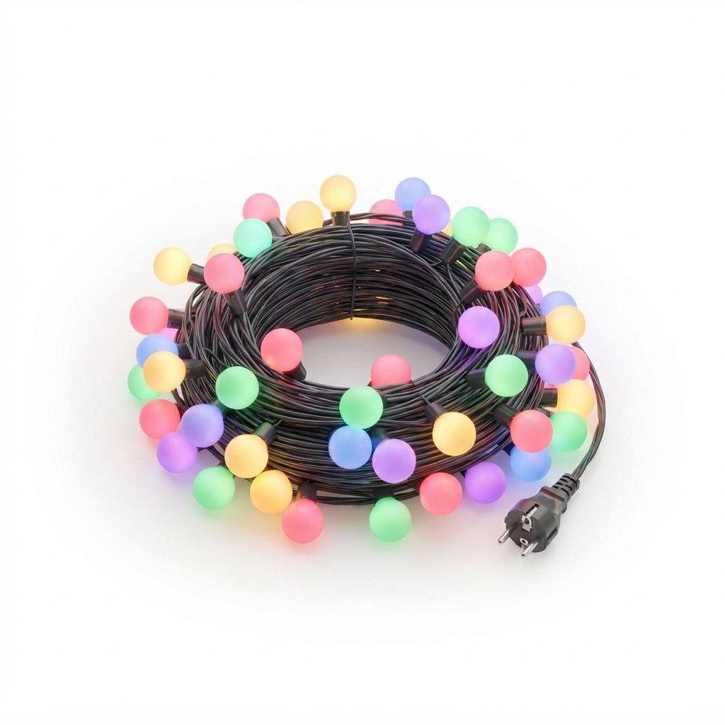 LED Ball String Lights, 8 Modes, Indoor & Outdoor Use