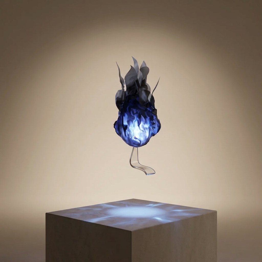 LED Floating Fireball Prop with Glowing Flame Effect – Battery Powered Cosplay and Halloween Decoration