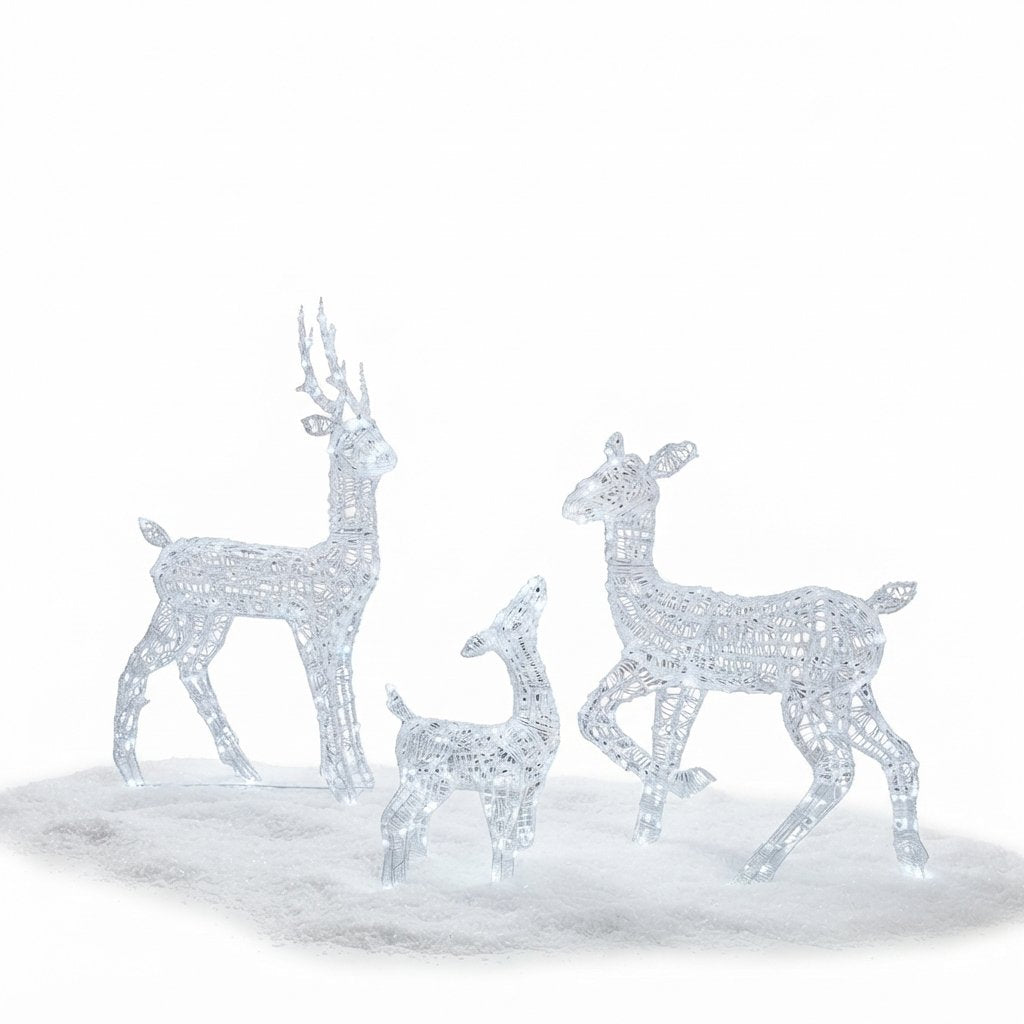 LED Reindeer Family Set – Outdoor Christmas Decoration