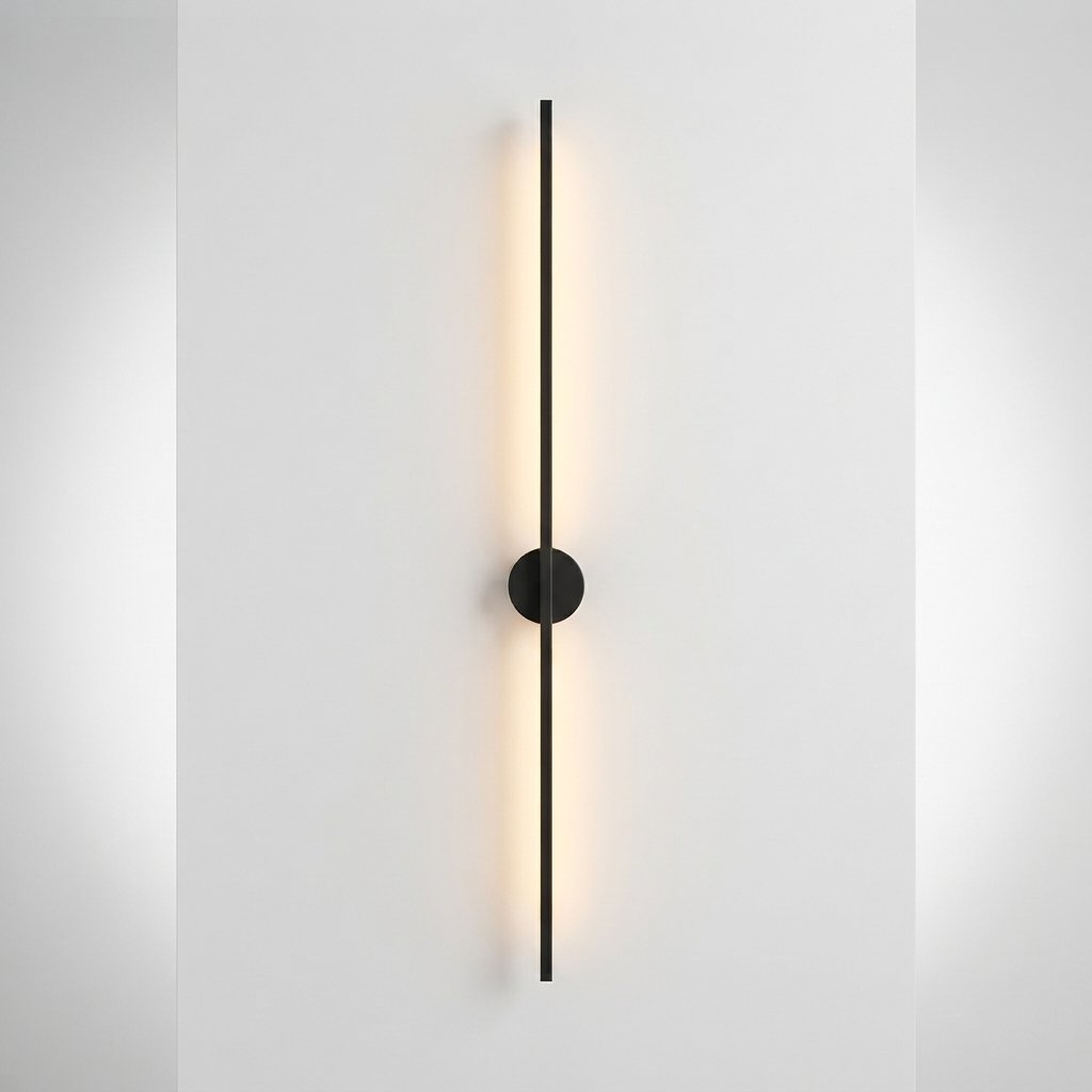 Linear LED Wall Light, Black or Gold, 4 Sizes