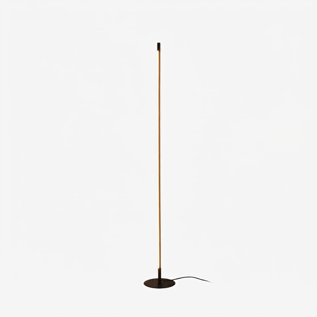 Minimalist Linear LED Floor Lamp with Warm Glow