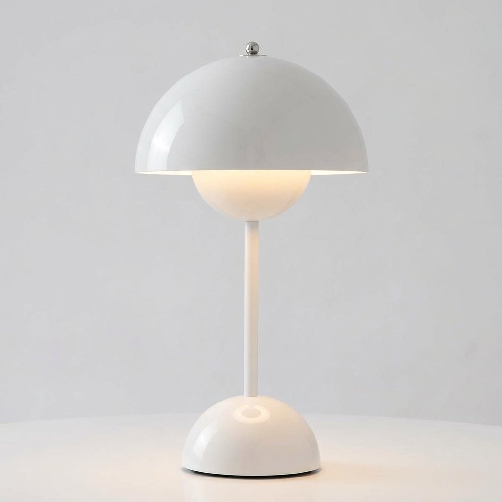 Mushroom Dome Table Lamp with Rounded Base